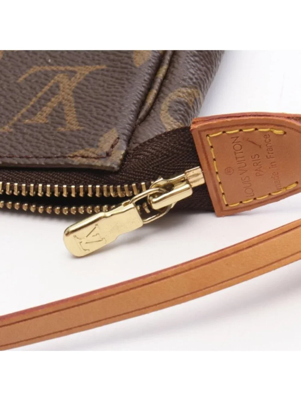 Louis Vuitton Handbag Pochette Soir Canvas Leather